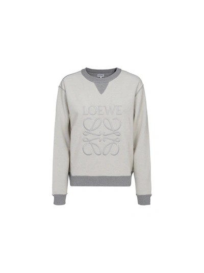 Shop Loewe Sweatshirt In Grey Melange