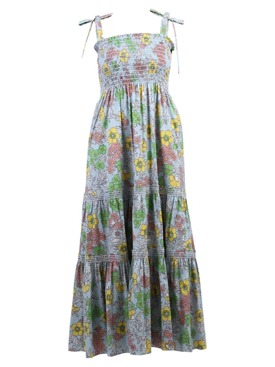 Shop Tory Burch Floral Print Dress In Multi