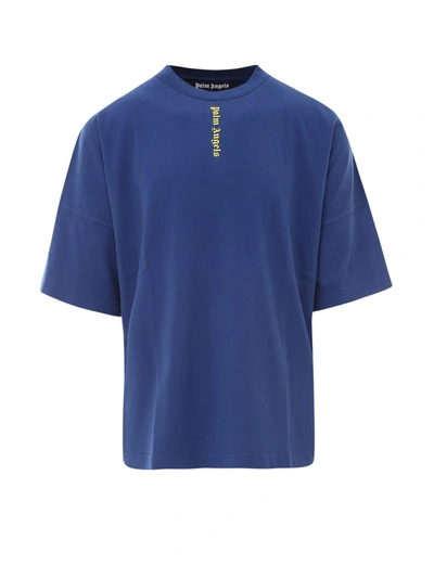 Shop Palm Angels T-shirt In Blue