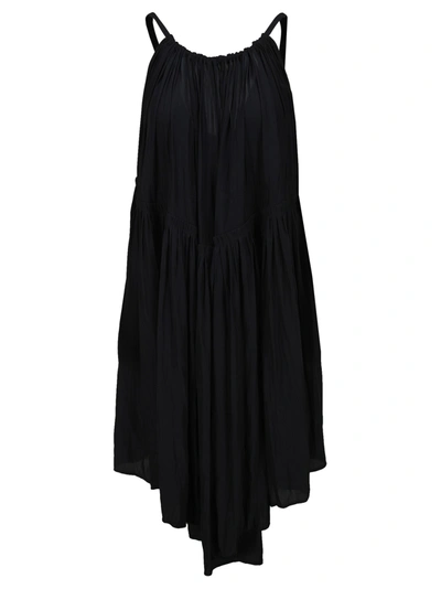 Shop Jw Anderson Gathered Dress In Navy