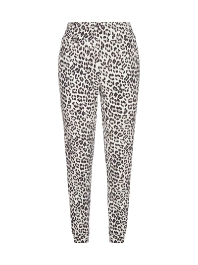 Shop Alice And Olivia Shavon Leopard Print Cotton Trousers In Royal Leopard Sm