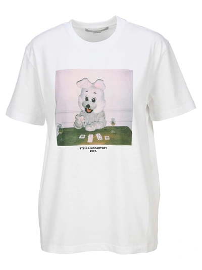 Shop Stella Mccartney Bunny Print T-shirt In White