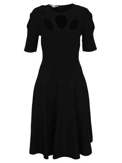 Shop Stella Mccartney Cut-out Midi Dress In Black