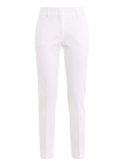 Shop Piazza Sempione Trousers In Optical White
