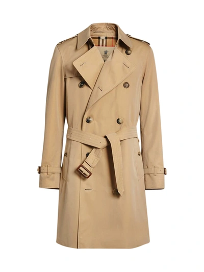 Shop Burberry Chelsea Trench In Honey