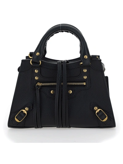 Shop Balenciaga Neo Classic City Mini Handbag In Black