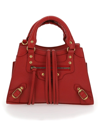 Shop Balenciaga Neo Classic City Mini Handbag In Medium Red