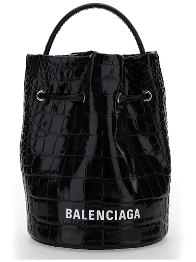 Shop Balenciaga Satchel Bag In Black