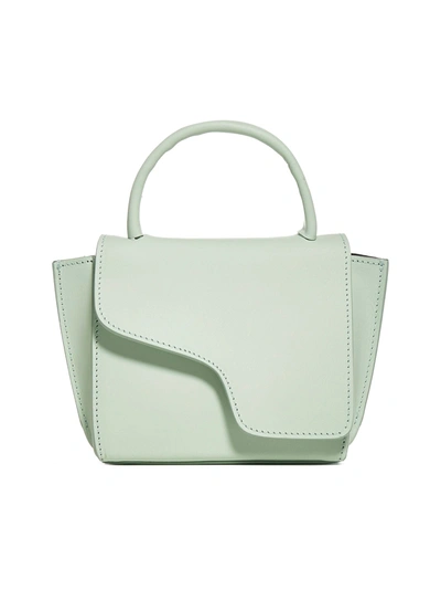 Shop Atp Atelier Montalcino Leather Mini Bag In Mint