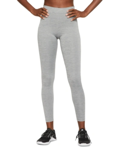 Shop Nike Women's One Dri-fit Leggings In Iron Grey/htr/black