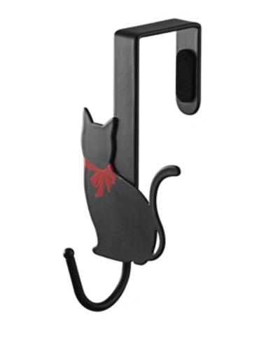 Shop Yamazaki Home Cat Over-the-door Hook Set Of 2 In Black