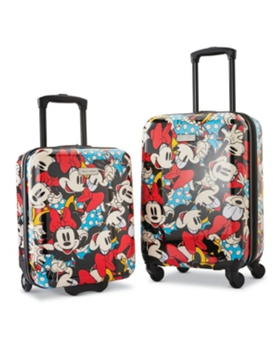 Shop American Tourister Disney Minnie Mouse 2-pc. Roll Aboard Luggage Set In Multi
