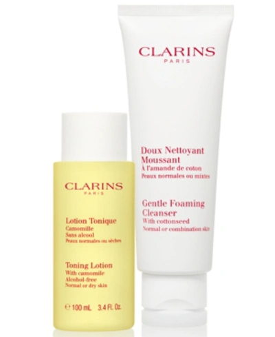 Shop Clarins 2-pc. Cleansing Sensations Set For Normal Or Combination Skin