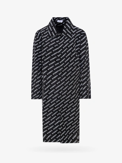 Shop Vetements Raincoat In Black
