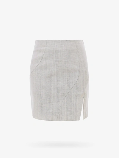 Shop Off-white Skirt In Beige