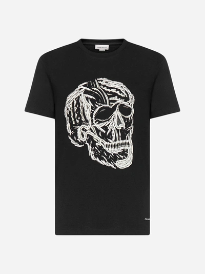 Shop Alexander Mcqueen Skull Cotton T-shirt