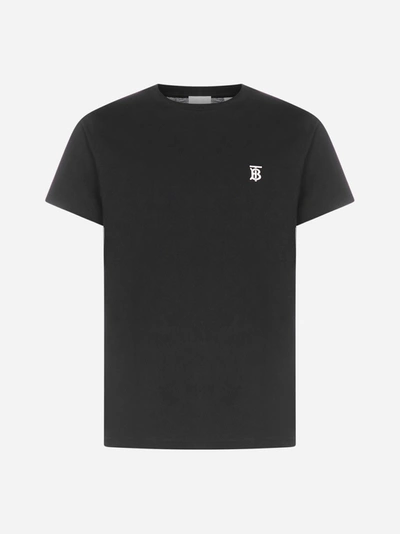 Shop Burberry T-shirt In Cotone Con Monogramma