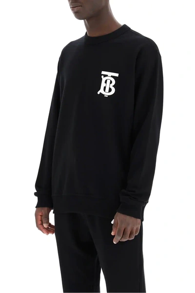 Shop Burberry Dryden Sweatshirt Tb In Black