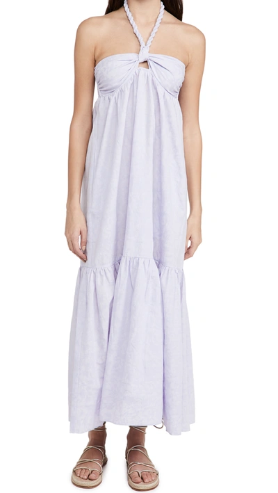 Shop Mara Hoffman Basilia Dress In Lavender