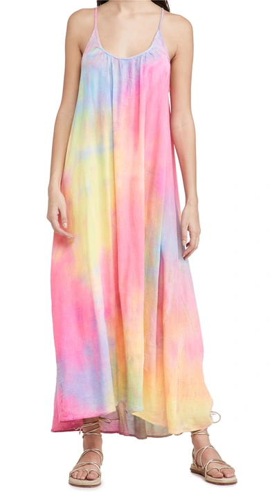 Shop 9seed Tulum Dress Neon Tie Dye