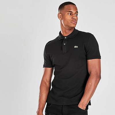 Shop Lacoste Men's Slim Fit Polo Shirt In Black