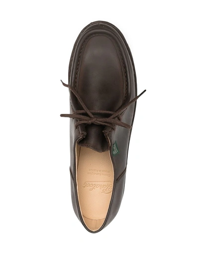 Shop Paraboot Michael Lace-up Loafers In Brown