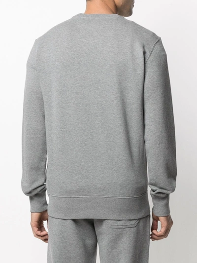 Shop Golden Goose Sequined Logo Sweatshirt In Grey