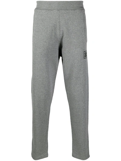 Shop Golden Goose Logo Detail Track Trousers In Grey