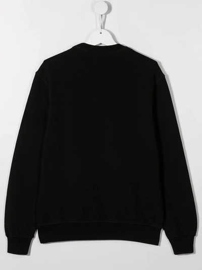 Shop Dsquared2 Teen Logo-print Sweatshirt In Black
