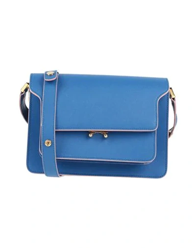 Shop Marni Cross-body Bags In Bright Blue