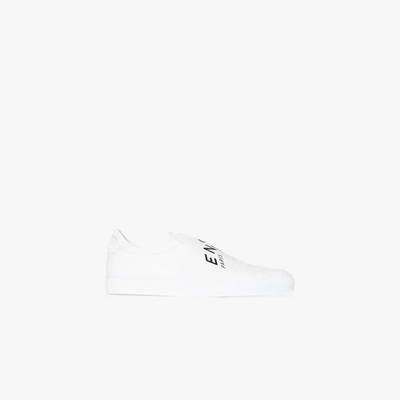 Shop Givenchy White Urban Street Leather Sneakers
