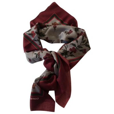 Pre-owned Roberto Capucci Burgundy Wool Scarf