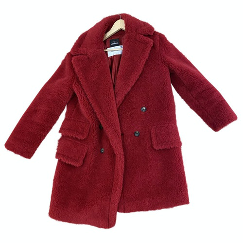 Pre-owned Max Mara Teddy Bear Icon Red Wool Coat | ModeSens