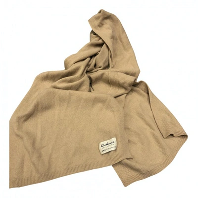 Pre-owned Cashmere In Love Cashmere Scarf In Beige