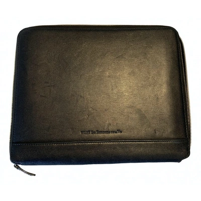 Pre-owned Want Les Essentiels De La Vie Black Leather Small Bag, Wallet & Cases
