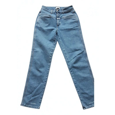 Pre-owned Closed Blue Cotton - Elasthane Jeans