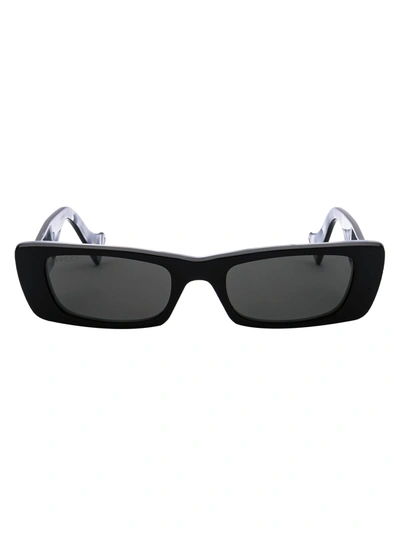 Shop Gucci Gg0516s Sunglasses In 001 Black Blak Grey