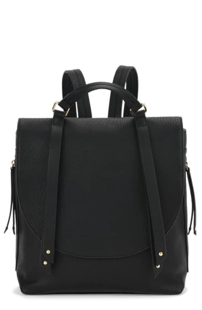 Shop Sole Society Orila Faux Leather Backpack In Black