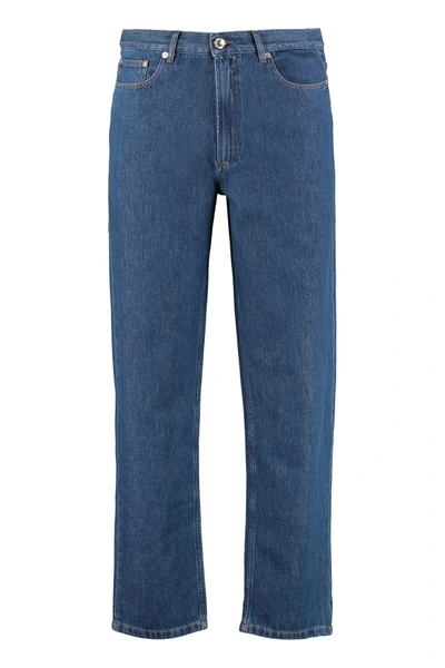 Shop Apc Martin Straight Leg Jeans In Denim