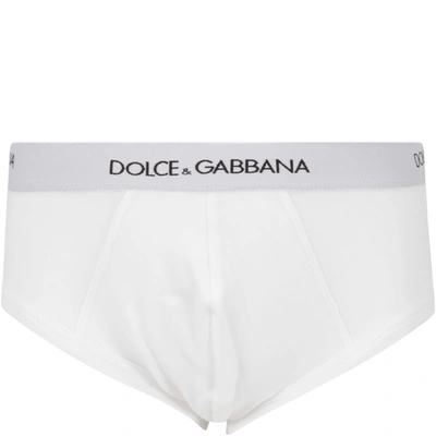 Shop Dolce & Gabbana White Set For Boy