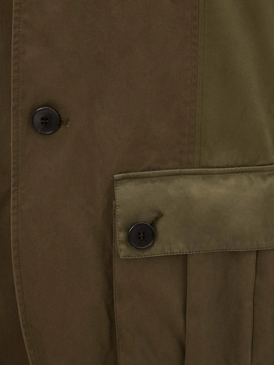 Shop Jw Anderson Tie-pockets Panelled Jacket In Green