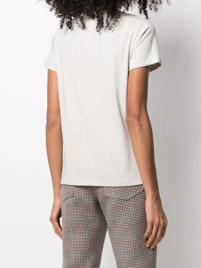 Apc A.p.c. Logo Embroidered Crewneck T In Neutrals