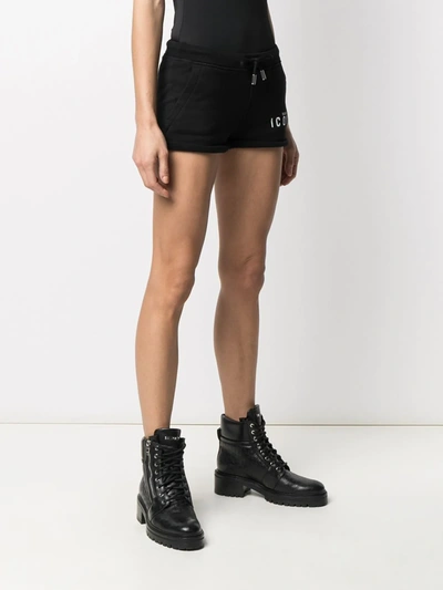 Shop Dsquared2 Icon Track Shorts In Black