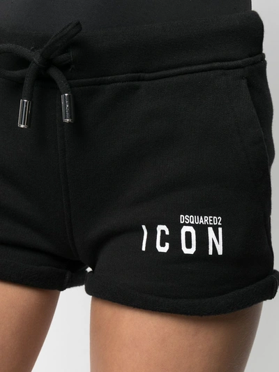 Shop Dsquared2 Icon Track Shorts In Black