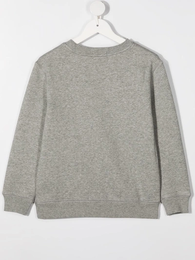 Polo Ralph Lauren Teen Embroidered Logo Sweatshirt In Grey