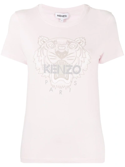 Shop Kenzo Tiger-print T-shirt In Pink