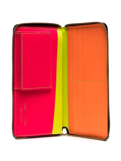 Comme Des Garçons Rectangular Zip-around Wallet In Yellow
