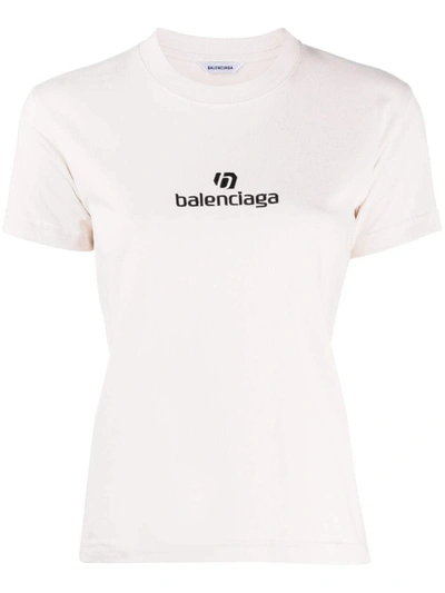 Shop Balenciaga T-shirts And Polos In Bianco