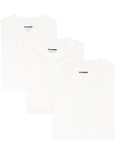 Shop Jil Sander T-shirts And Polos In Bianco