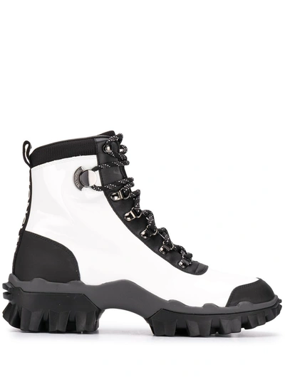 Shop Moncler Boots In Bianco